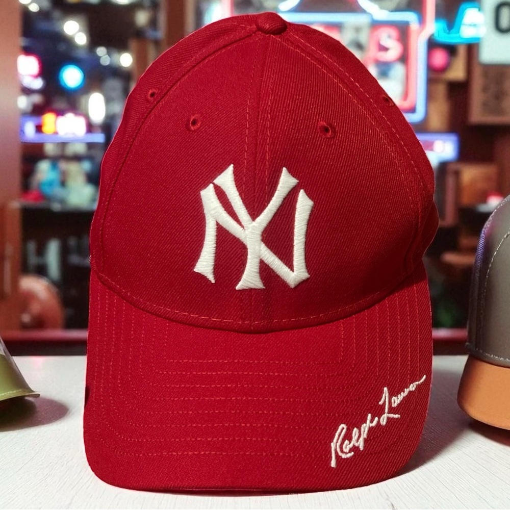 Ralph Lauren Red Cap with White Embroidery
